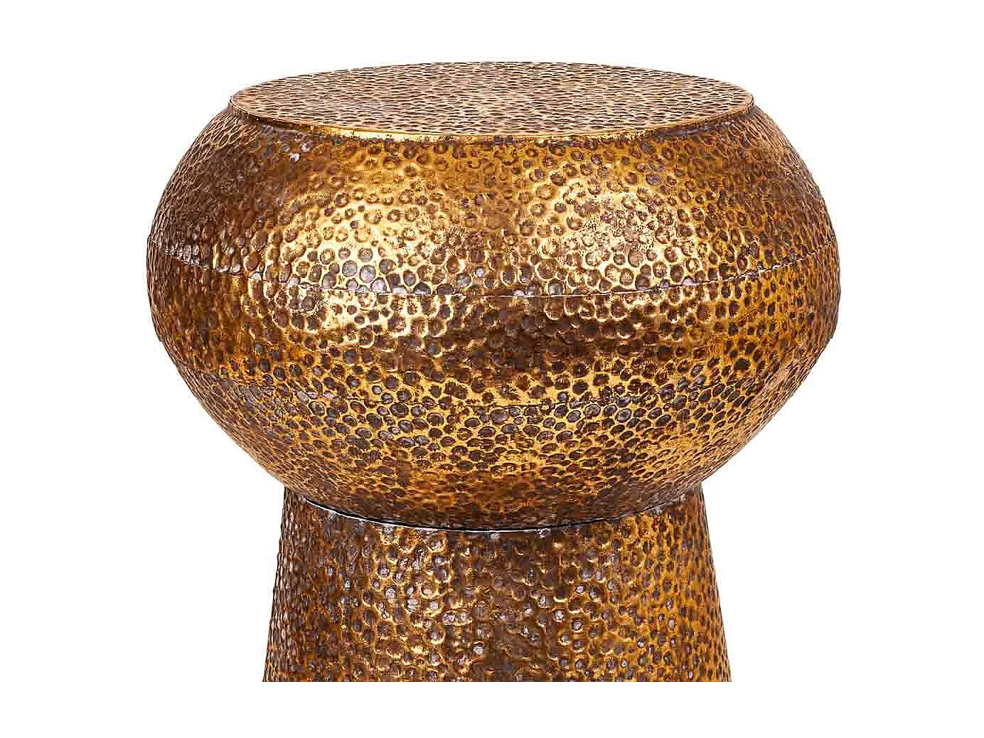 Goldener Metallhocker 35x35x44h cm