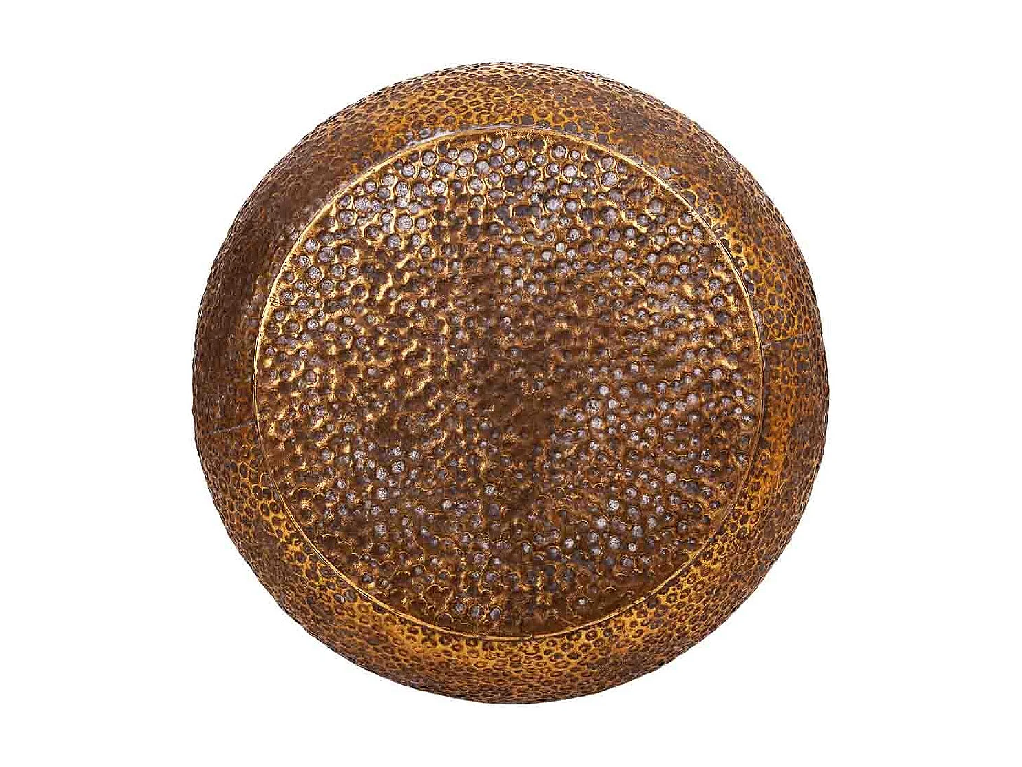 Goldener Metallhocker 35x35x44h cm