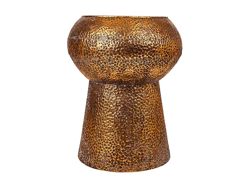 Goldener Metallhocker 35x35x44h cm