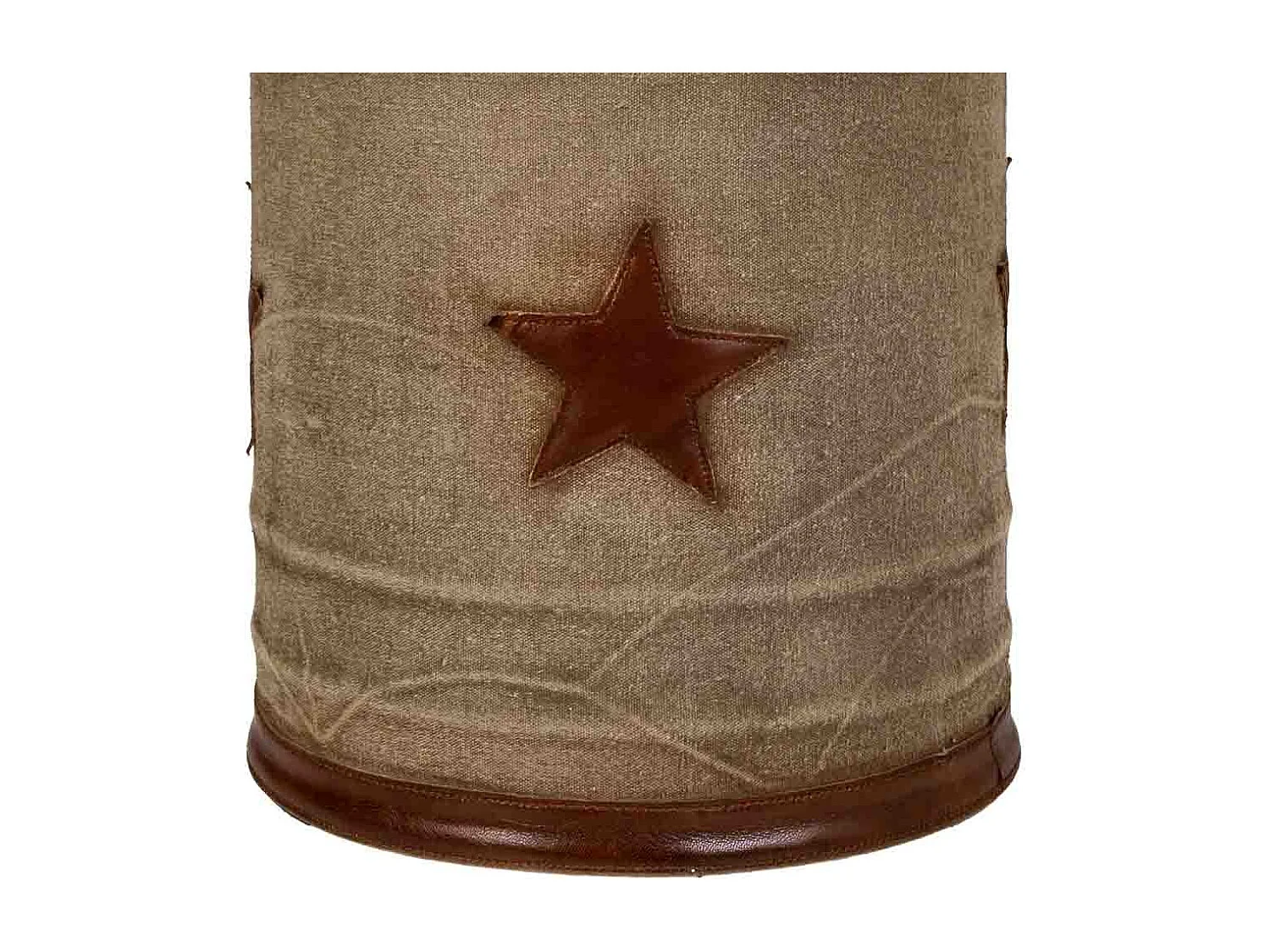 Sgabello in similpelle marrone 30x30x45h