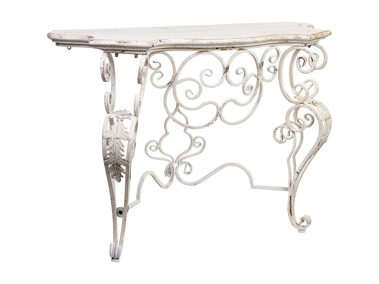 Console in legno e metallo finitura invecchiata 114x43x80h cm