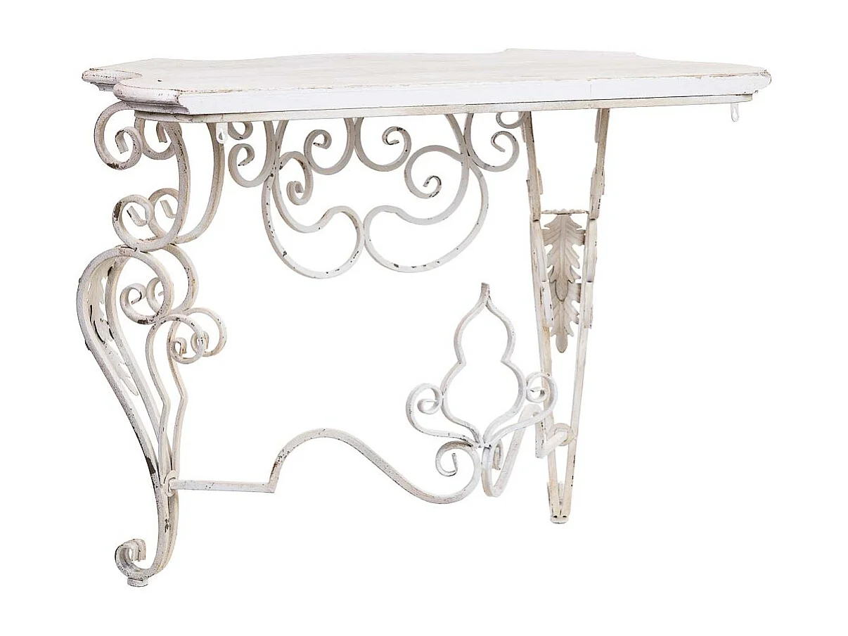 Console in legno e metallo finitura invecchiata 114x43x80h cm