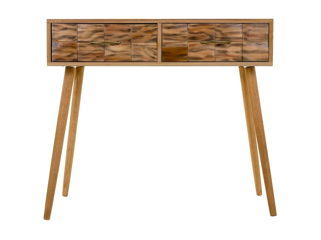 Braune Konsolentisch aus Holz 87x43x79h cm