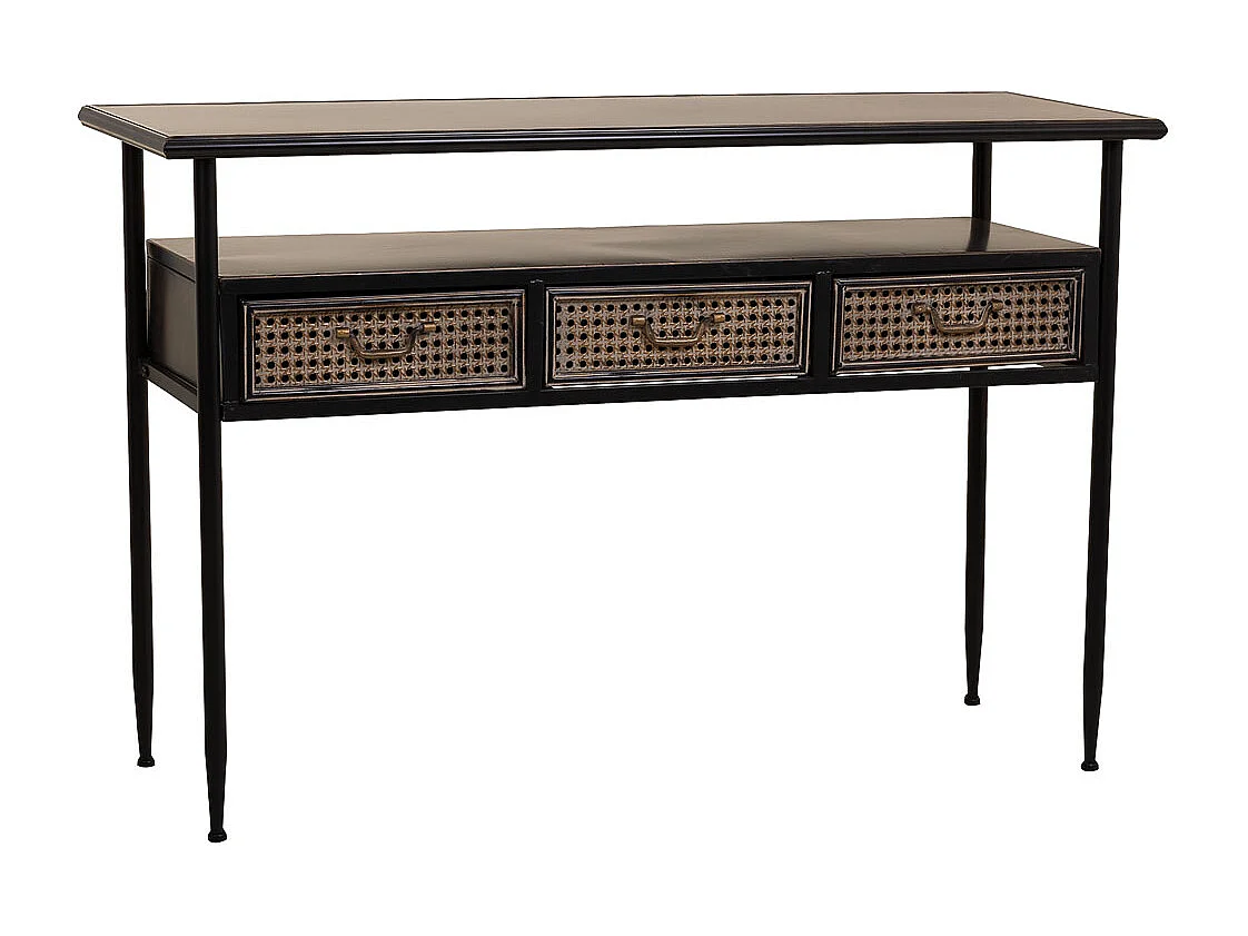 Braune Metallhalle 122x42x80h cm