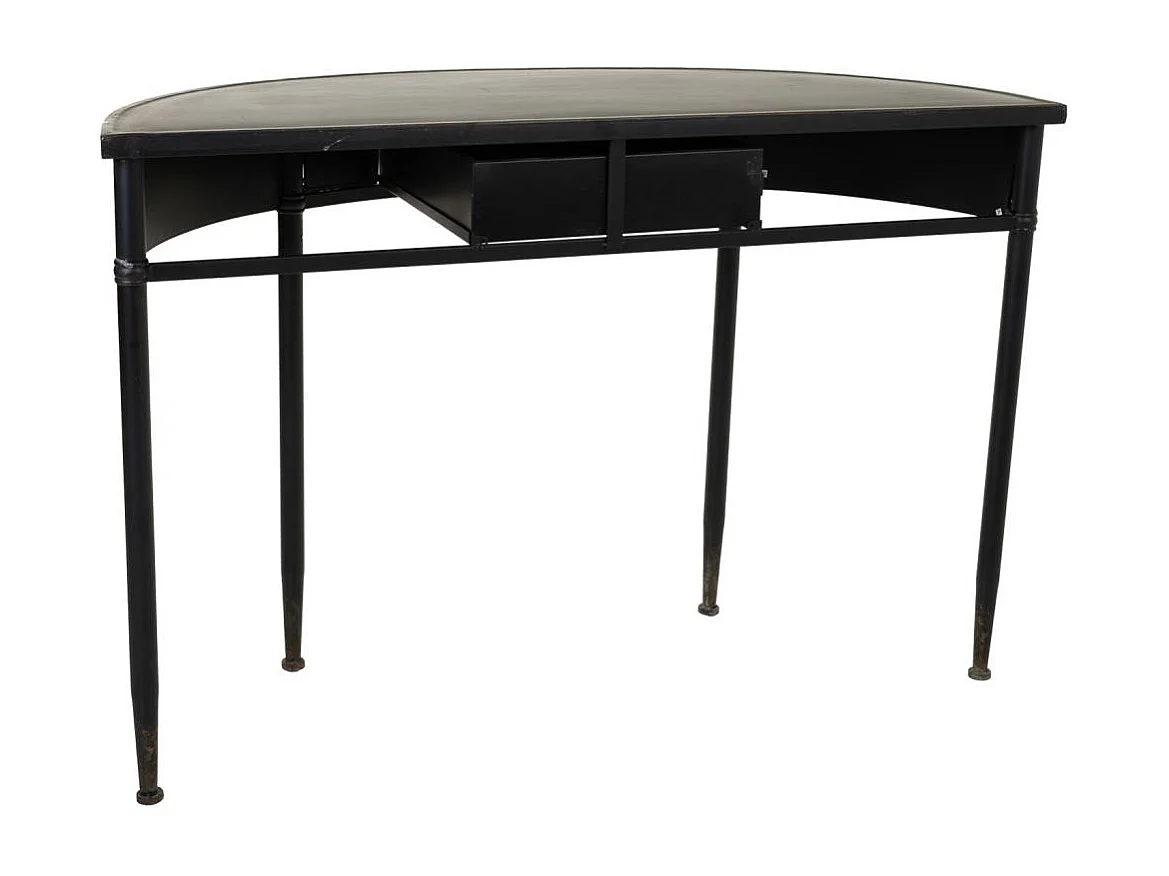 Console en métal noir 120x44x80h