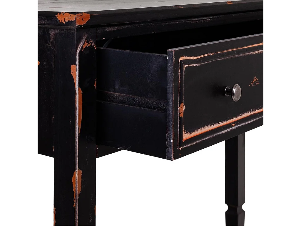 Hall en bois noir 112x38x82h