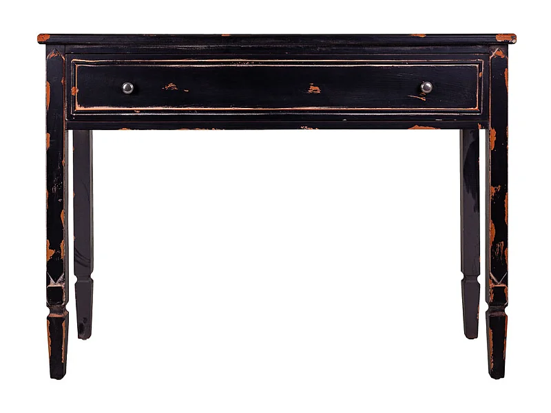 Mobile da ingresso in legno nero 112x38x82h