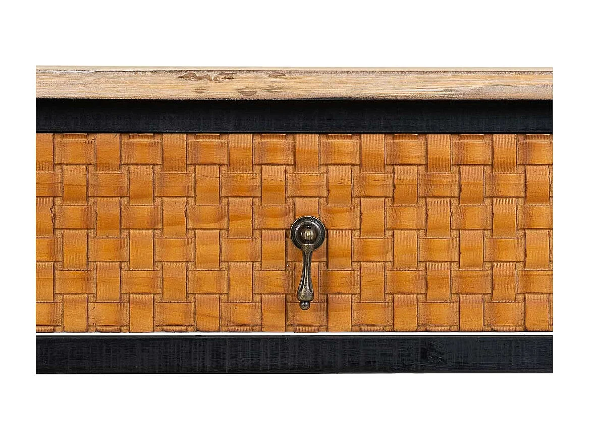 Conjunto de hall em madeira com 1 gaveta e 1 prateleira 80x38x82