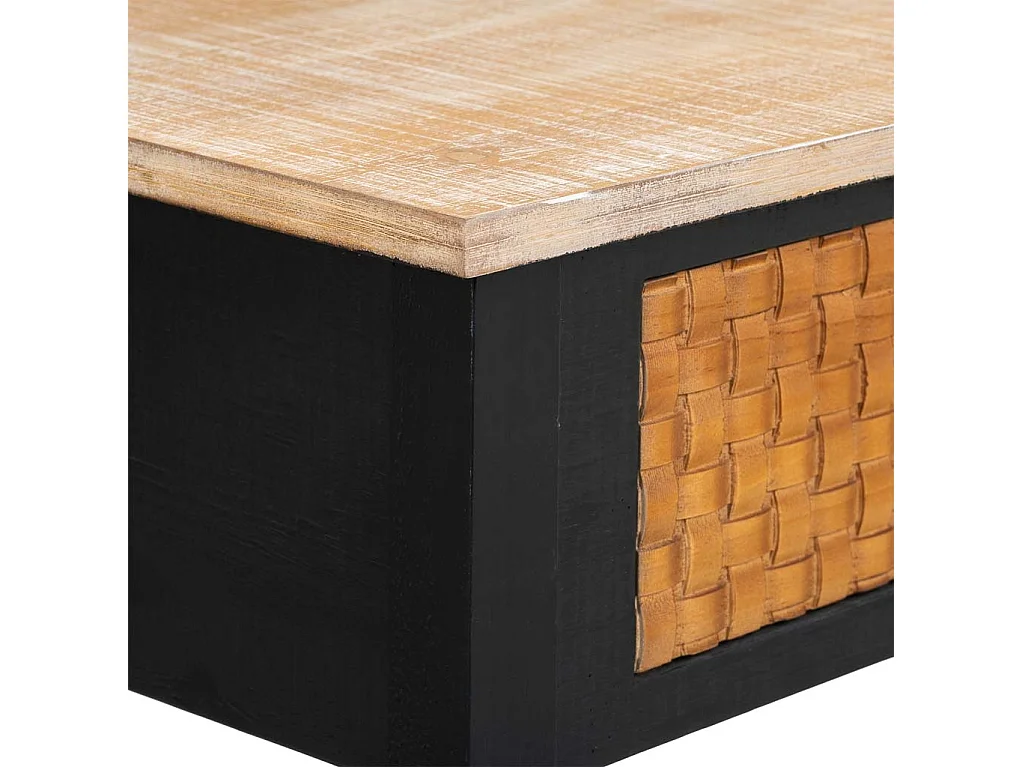Conjunto de hall em madeira com 1 gaveta e 1 prateleira 80x38x82