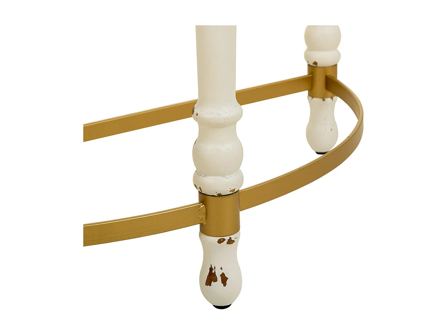 Mobile da ingresso in legno e metallo marrone 80x35,5x76