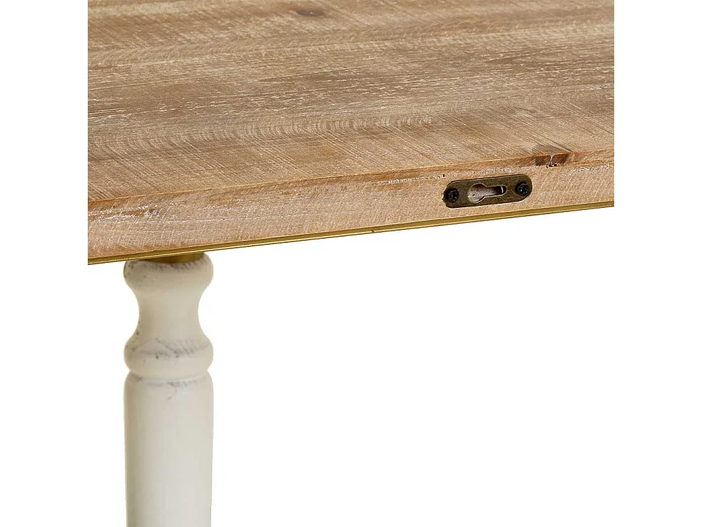 Mobile da ingresso in legno e metallo marrone 80x35,5x76