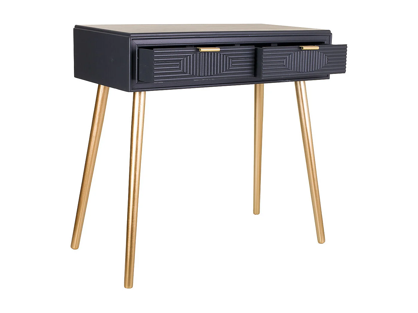 Mobile da ingresso in legno grigio scuro 82x41x78h