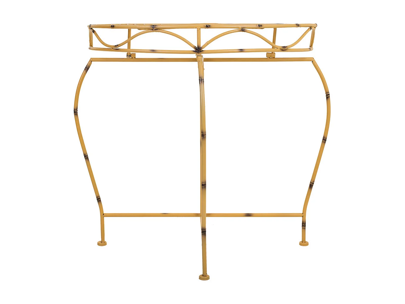 Receptor de ferro forjado amarelo 75x37x75