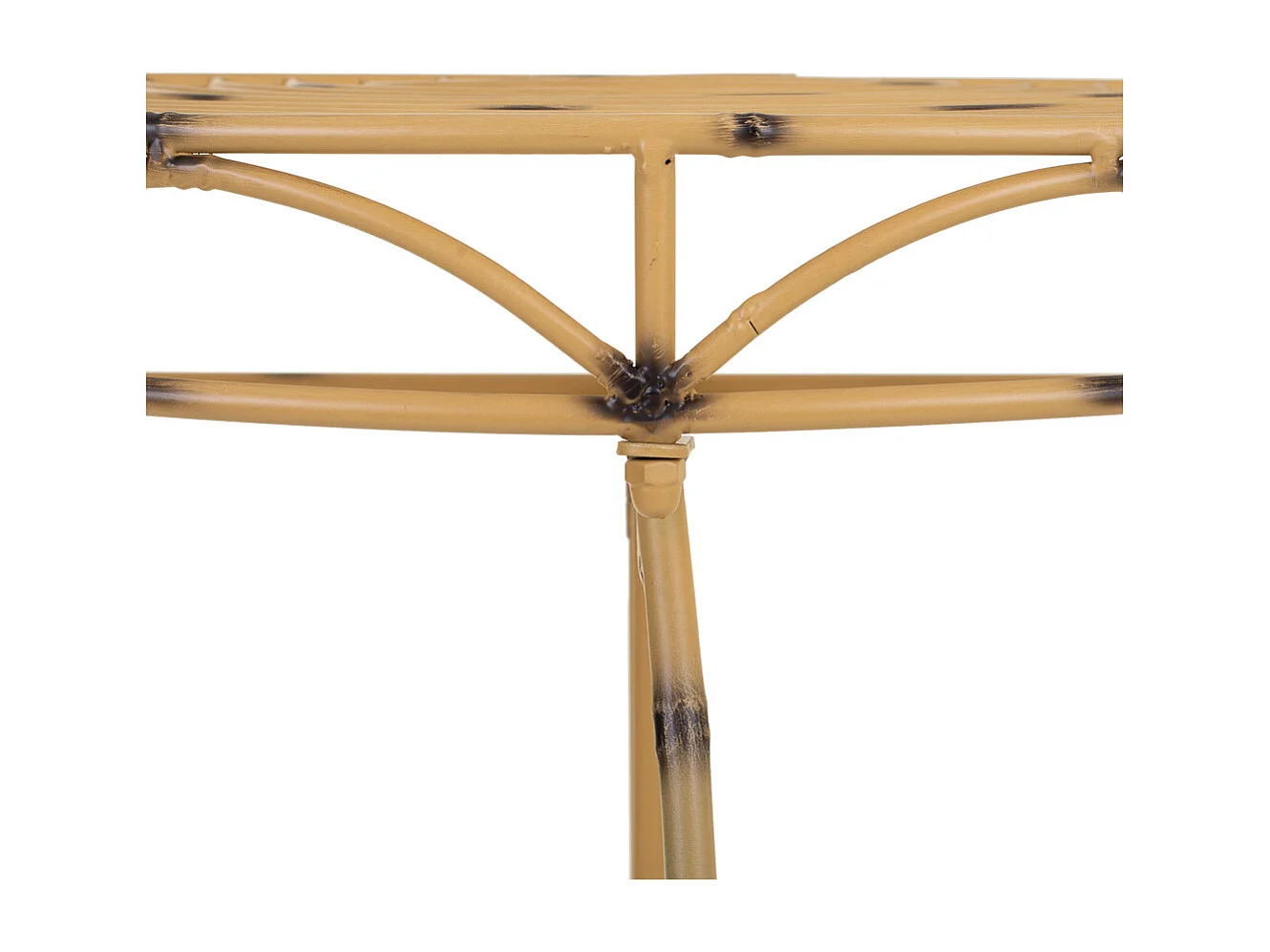 Receptor de ferro forjado amarelo 75x37x75