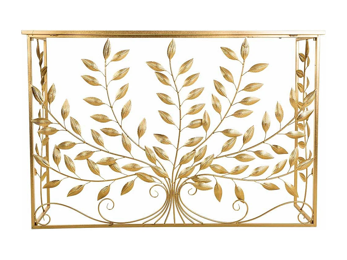 Console en métal doré 120x40x80h
