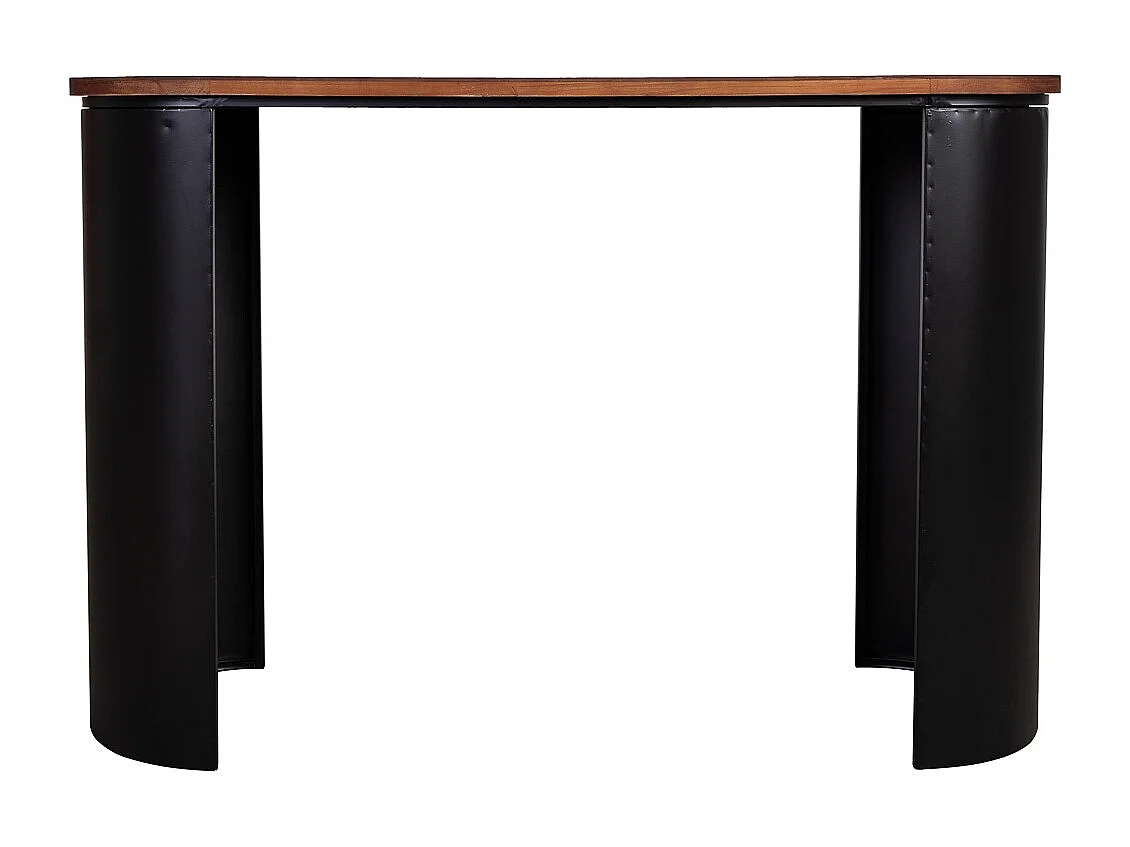 Mobile da ingresso in legno nero 120x40x79.5h cm