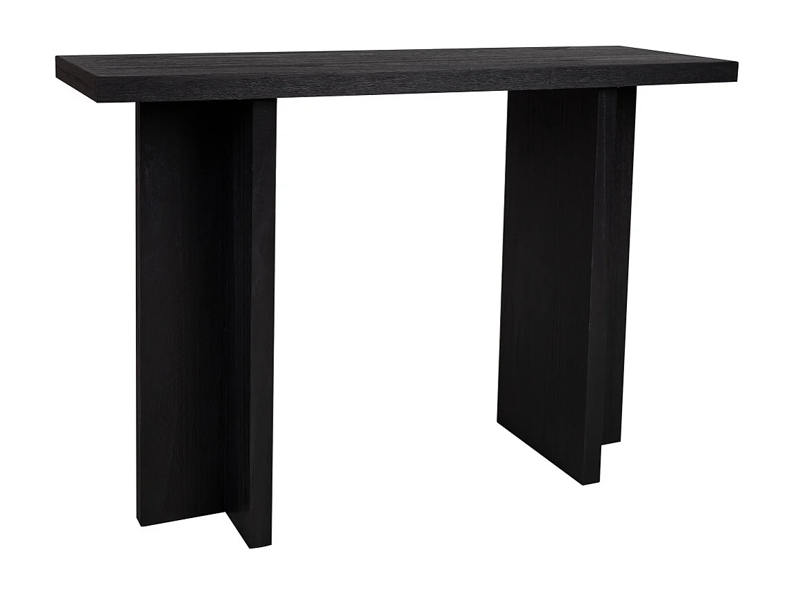 Meuble d'entrée en bois noir 120x40x81