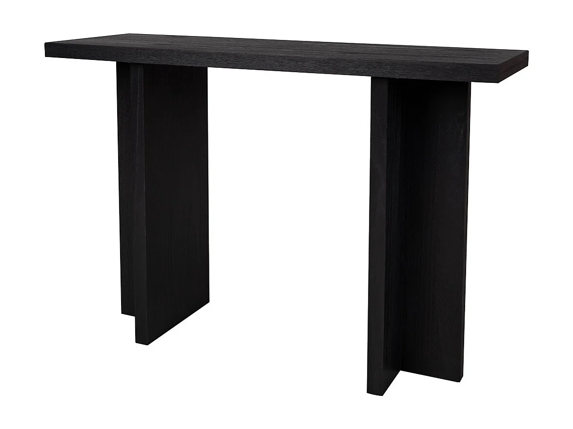 Meuble d'entrée en bois noir 120x40x81