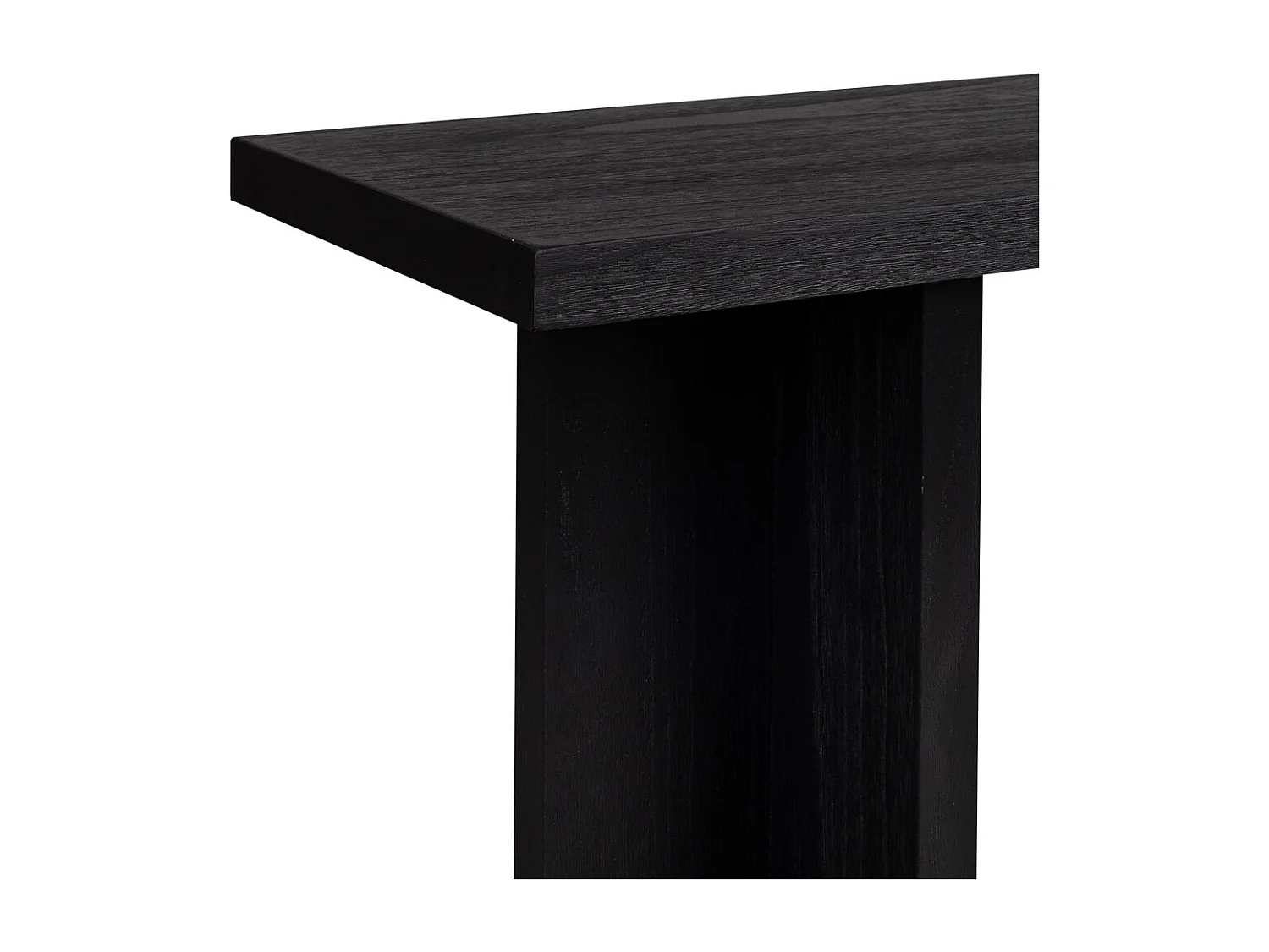 Meuble d'entrée en bois noir 120x40x81