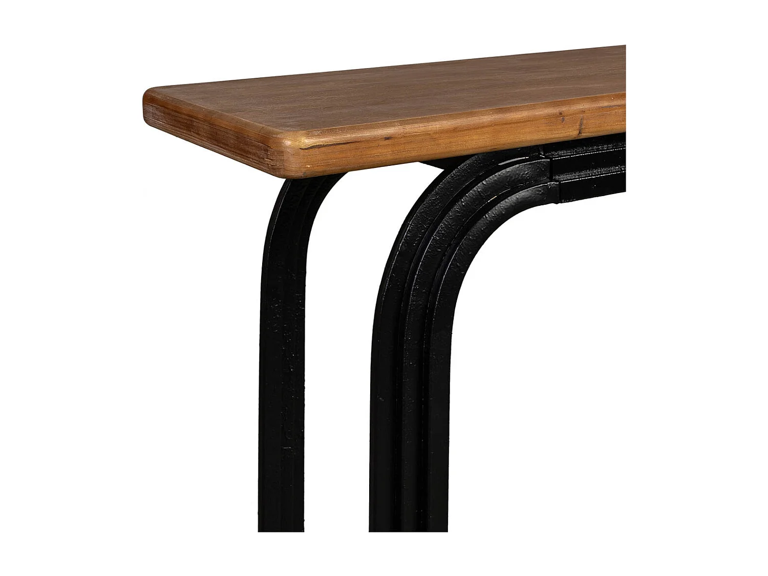 Mobile da ingresso in legno nero 140x40x78h cm