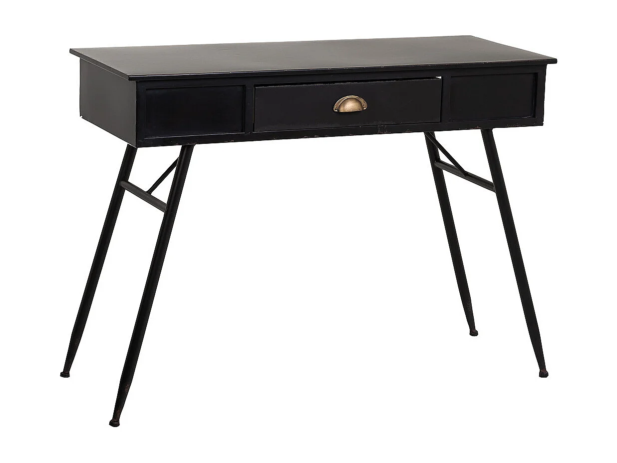 Console en métal noir 100x40x75h