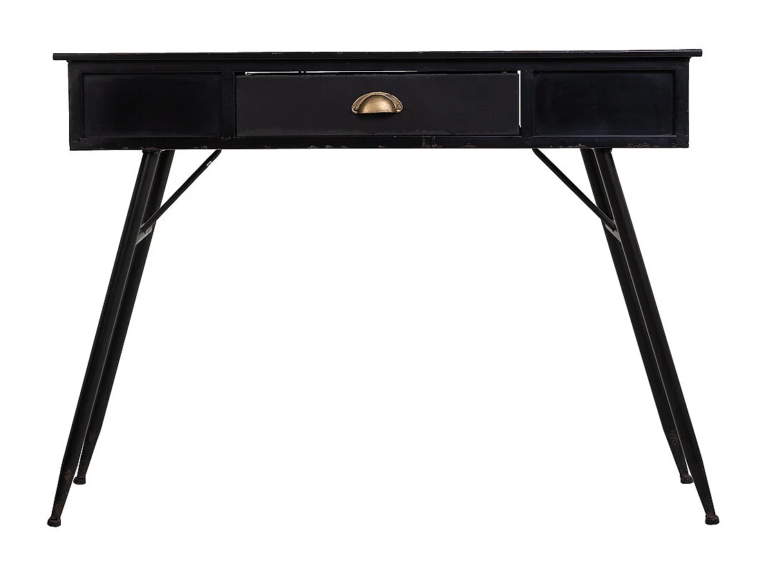 Console en métal noir 100x40x75h