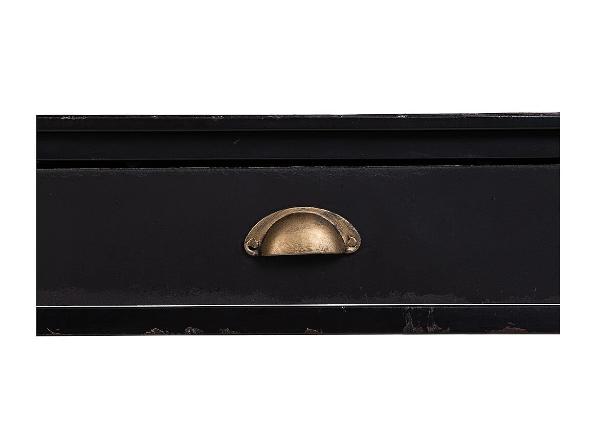 Console en métal noir 100x40x75h