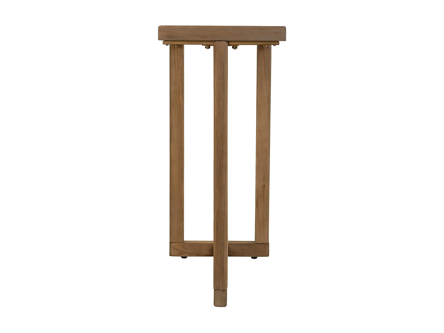 Console in legno e vetro marrone 120x33x75