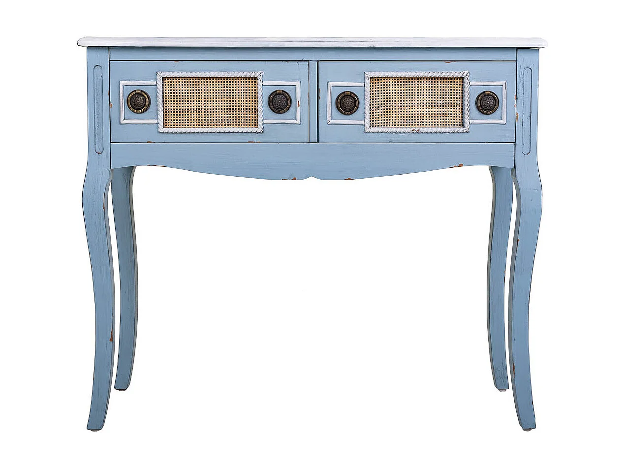 Blaue HolzFlurmöbeln 90x33x77h cm