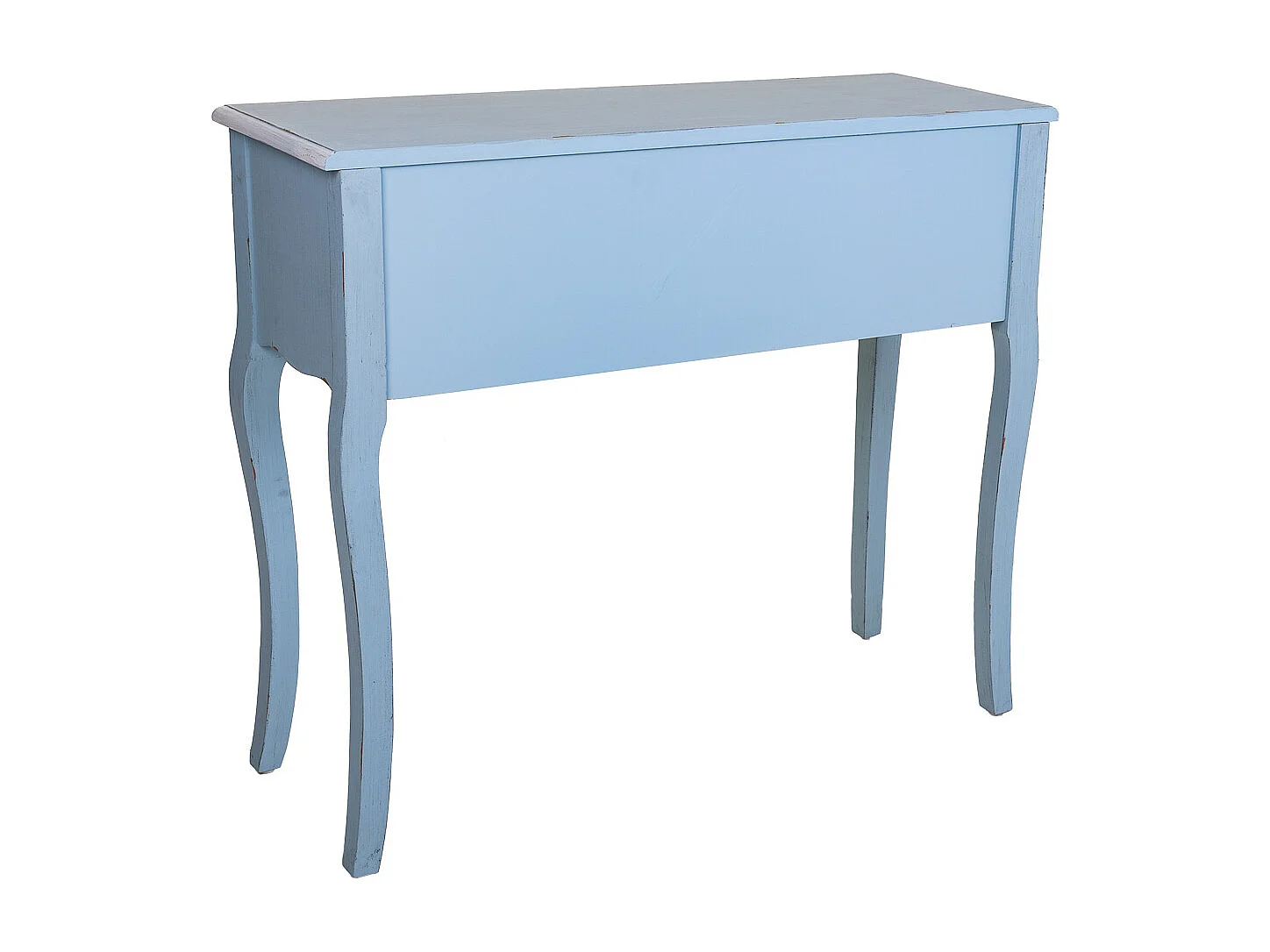 Recibidor de madera azul 90x33x77