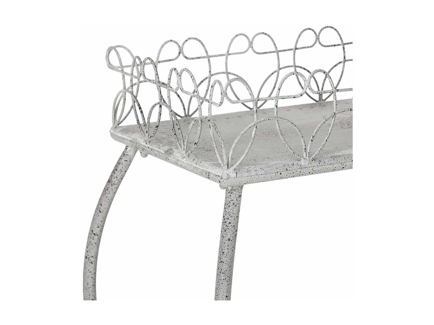 Meuble d'entrée en métal 76,84x38,1x84,46h cm