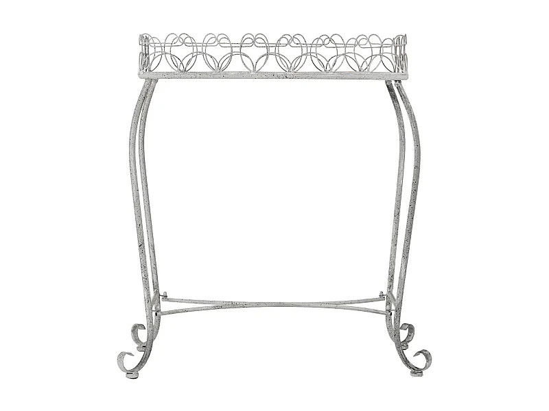 Meuble d'entrée en métal 76,84x38,1x84,46h cm