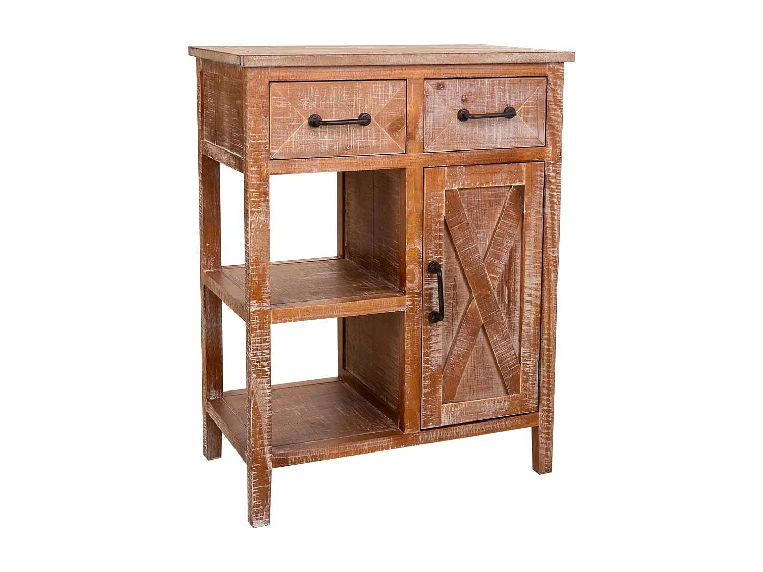 Mobile da ingresso in legno marrone 67x37x82h