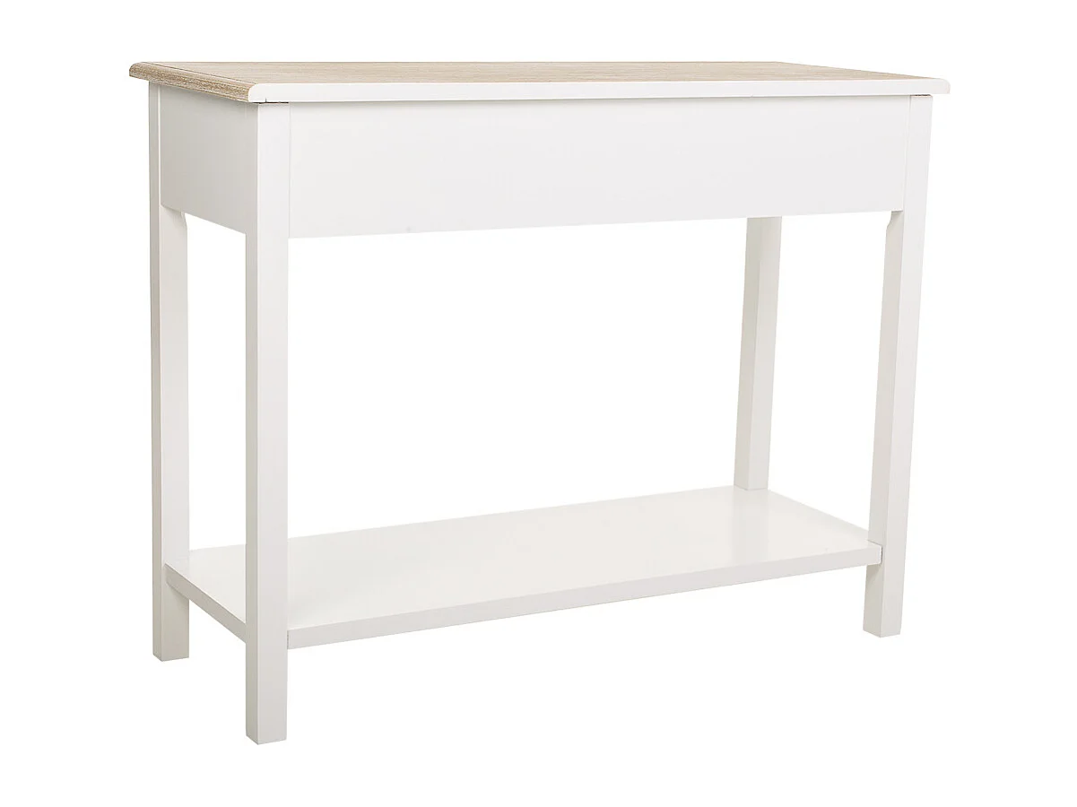 Meuble d'entrée en bois blanc 100x40x78h