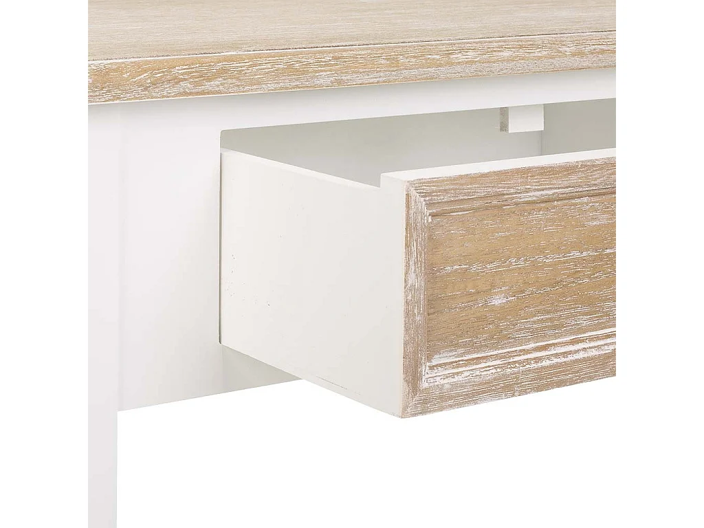 Meuble d'entrée en bois blanc 100x40x78h