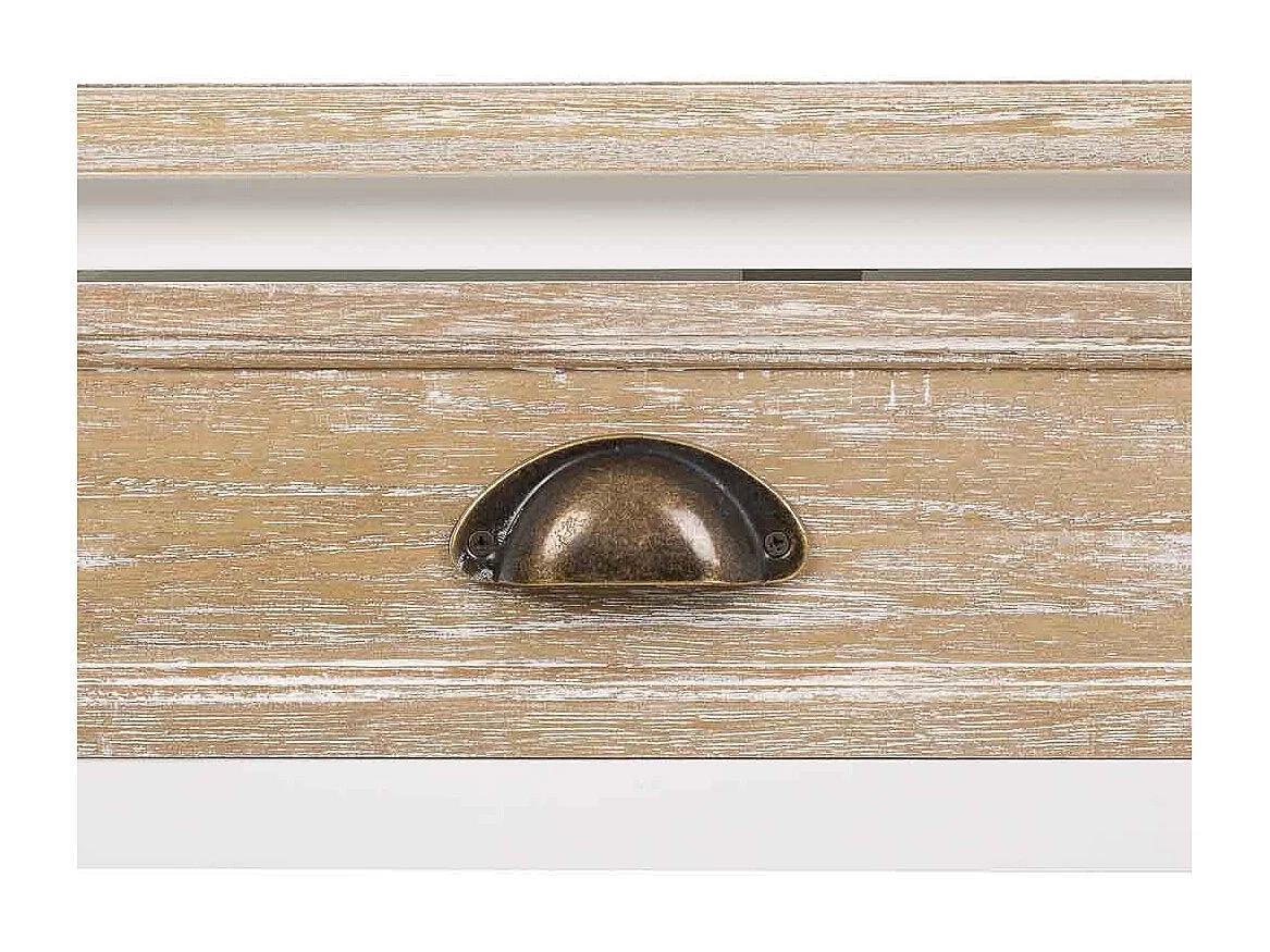 Meuble d'entrée en bois blanc 100x40x78h