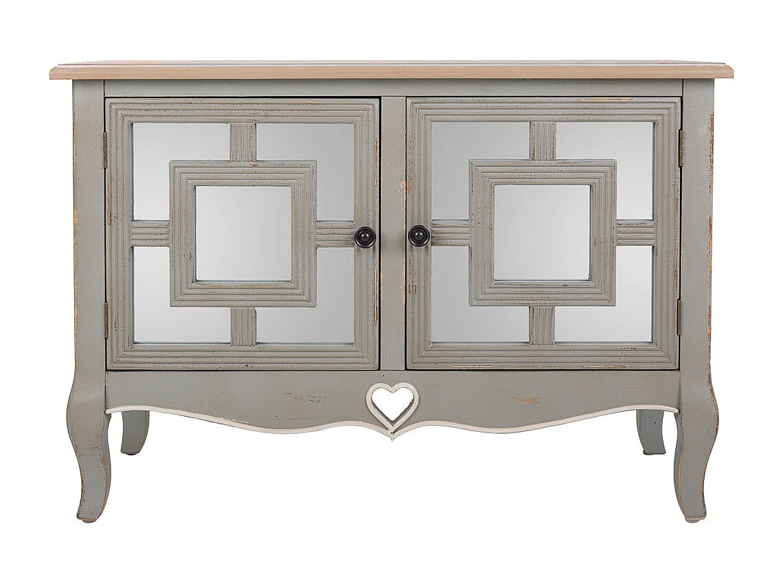 Mesa de entrada em madeira verde, 83x36x56,5