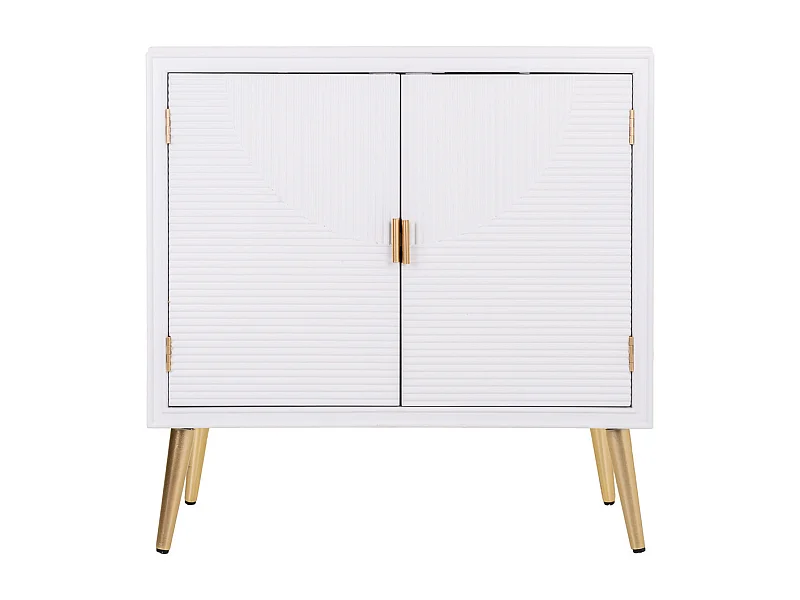 Console en bois blanc 80x36,5x81,5h
