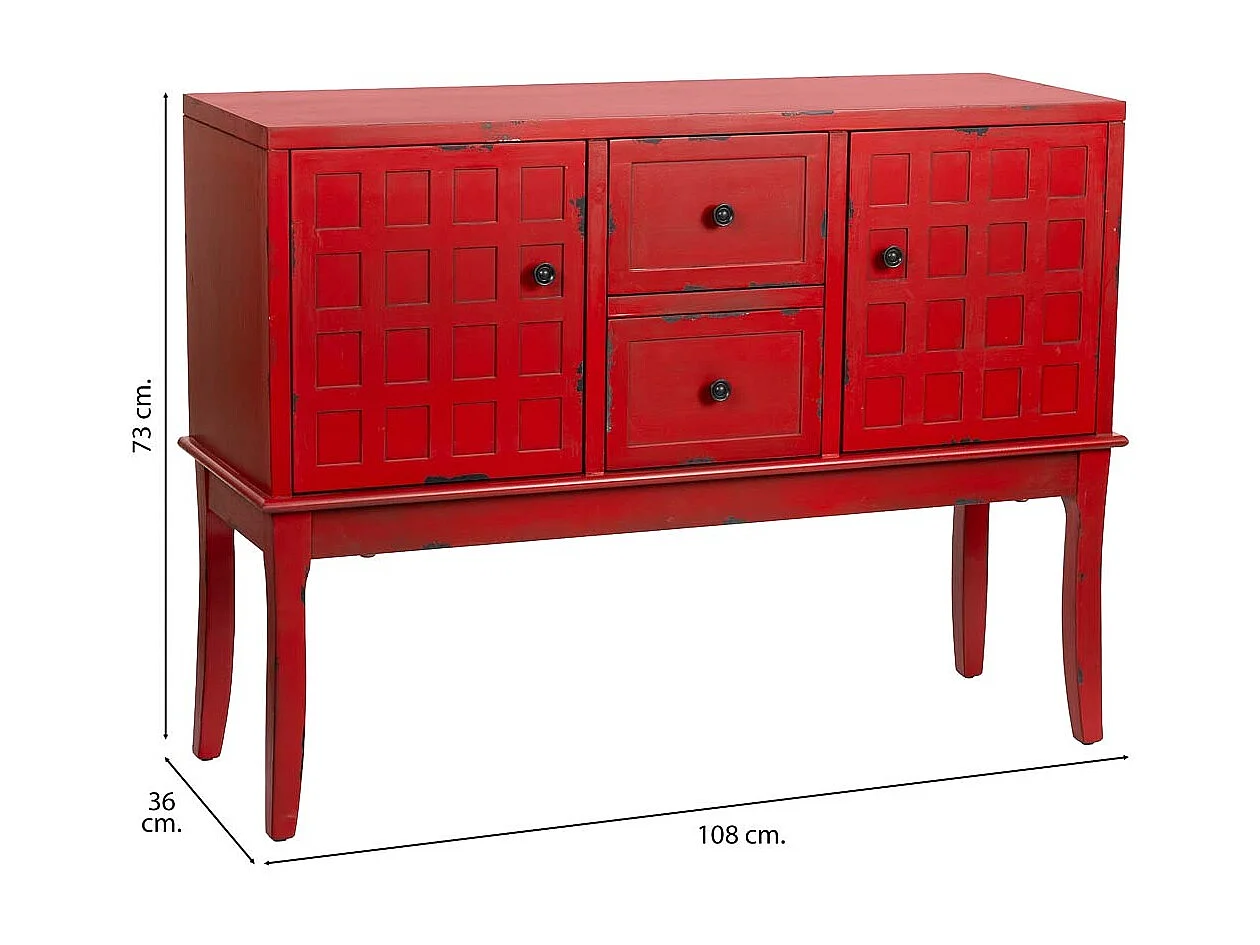 Mobile da ingresso in legno 108x36x82