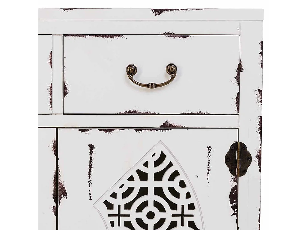 Meuble d'entrée en bois blanc 66x36x78h cm