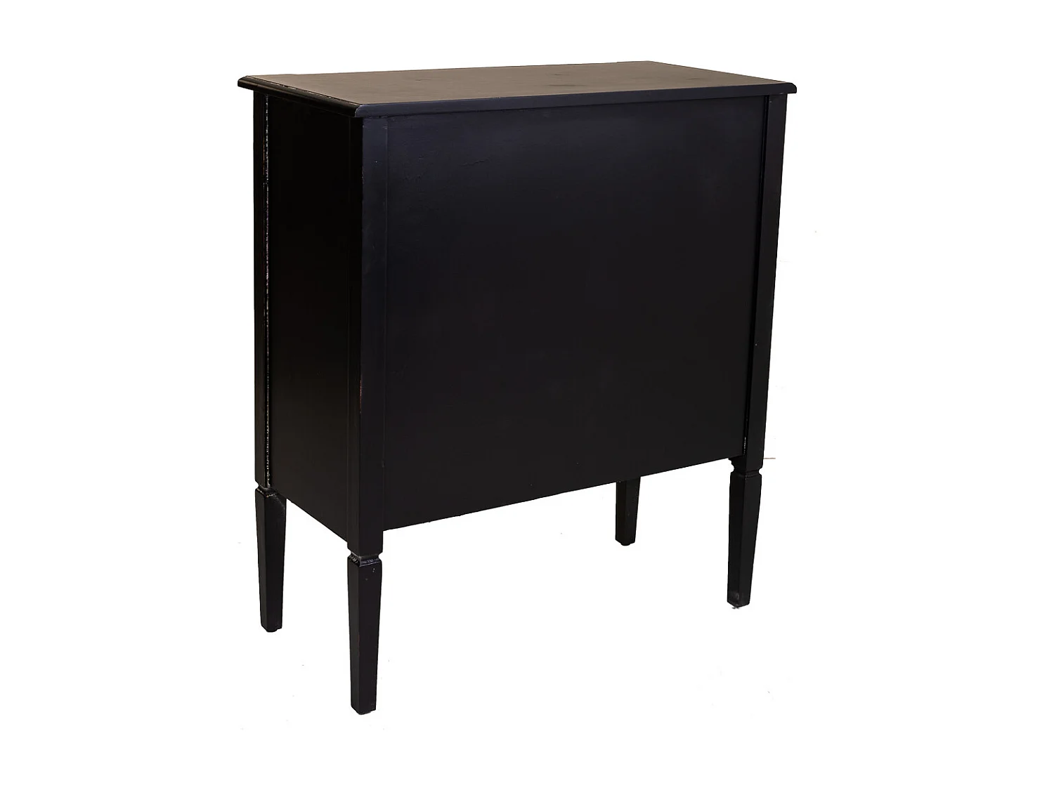 Recibidor de madera negro 80x38x90