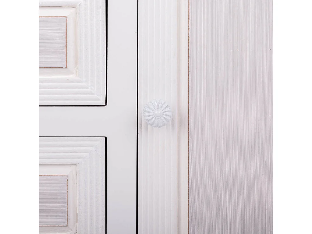 Recibidor de madera blanco 66x32x84