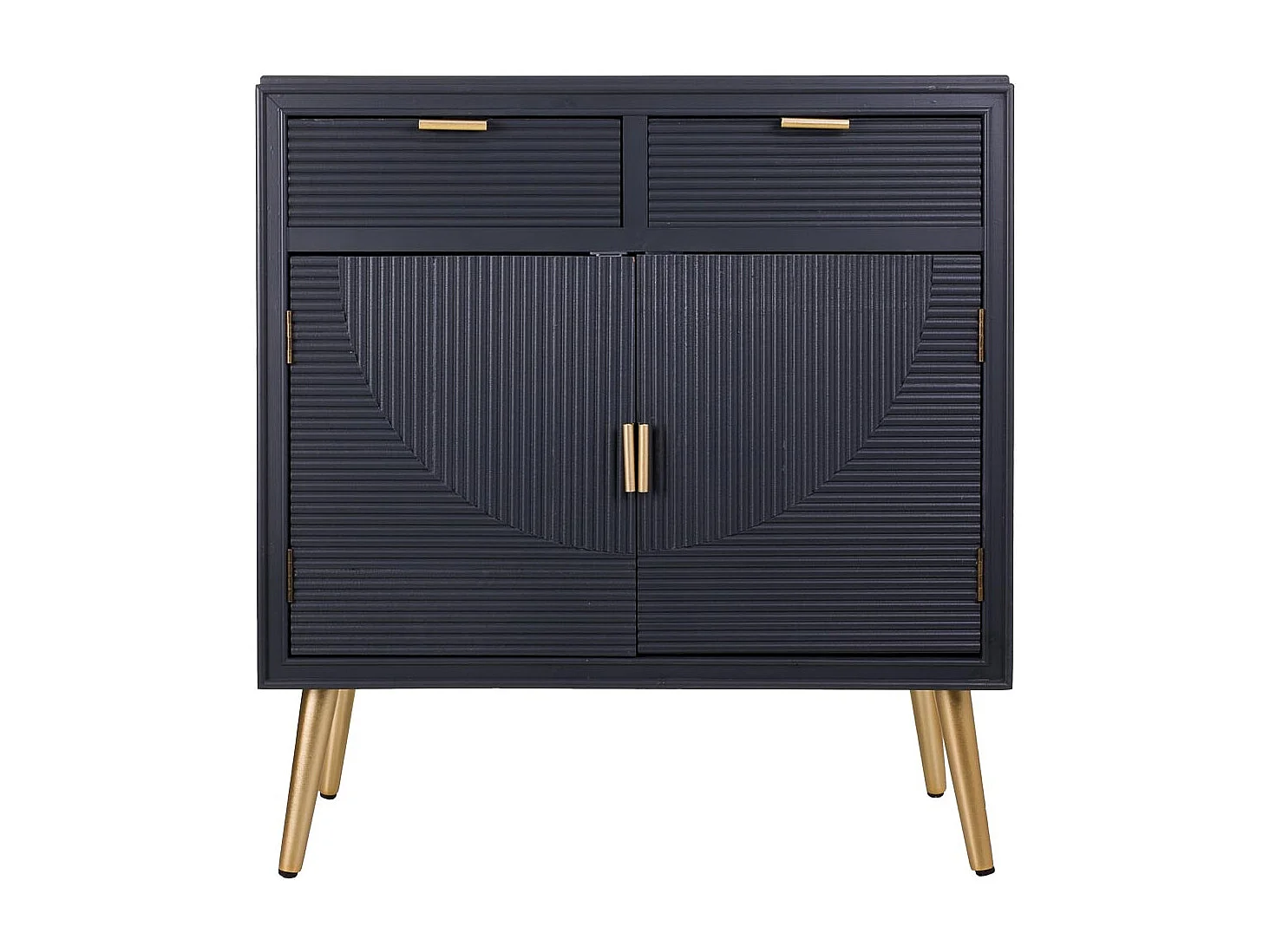 Console d'entrée en bois gris foncé 80x36.5x85.5h