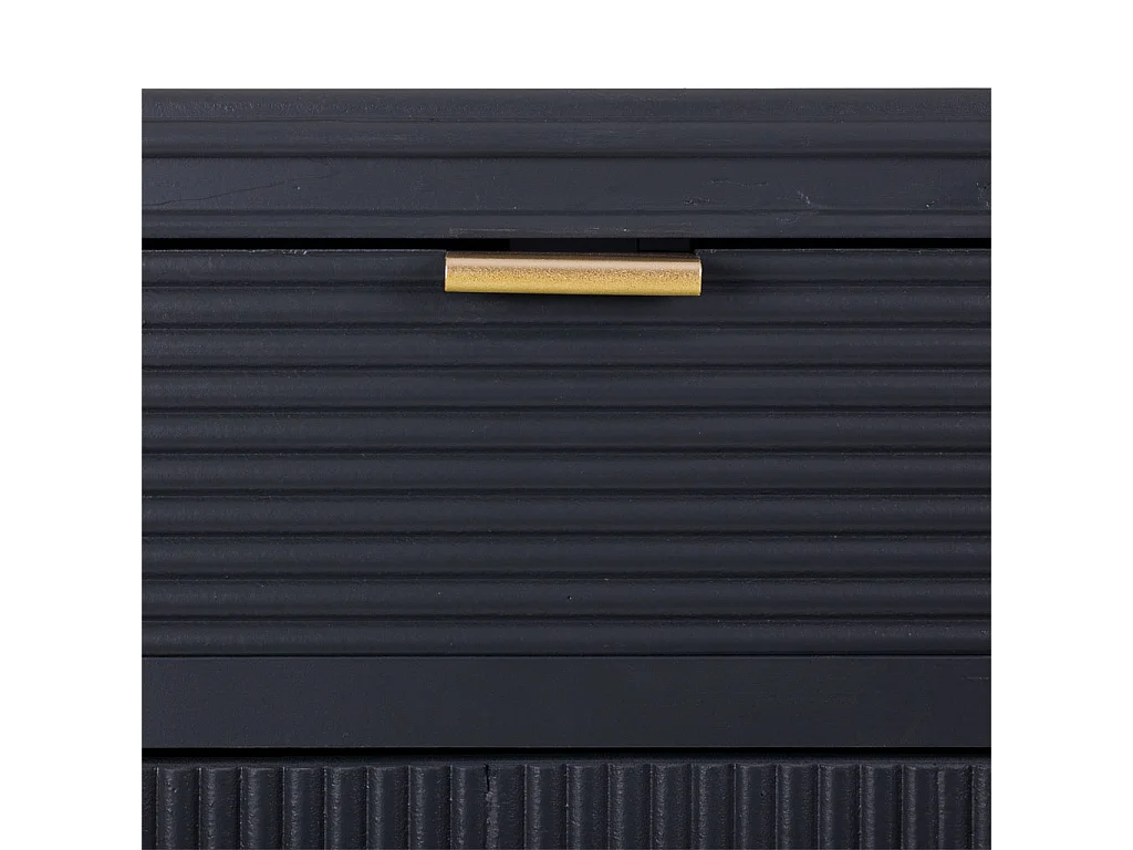 Console d'entrée en bois gris foncé 80x36.5x85.5h