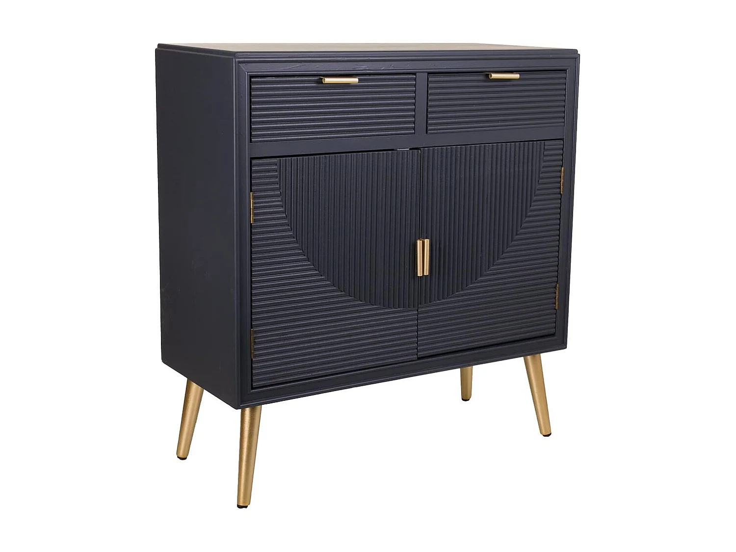 Recibidor de madera gris oscuro 80x36.5x85.5