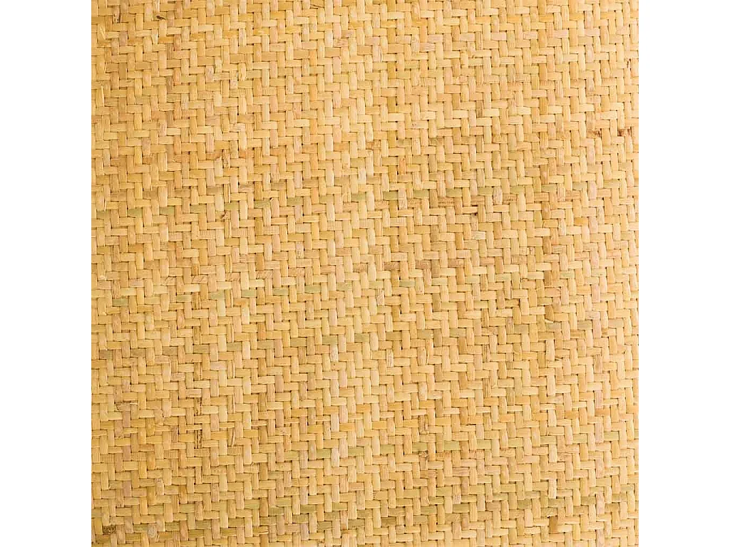 Sedia in legno e seduta in rattan marrone 44x42x46/88h