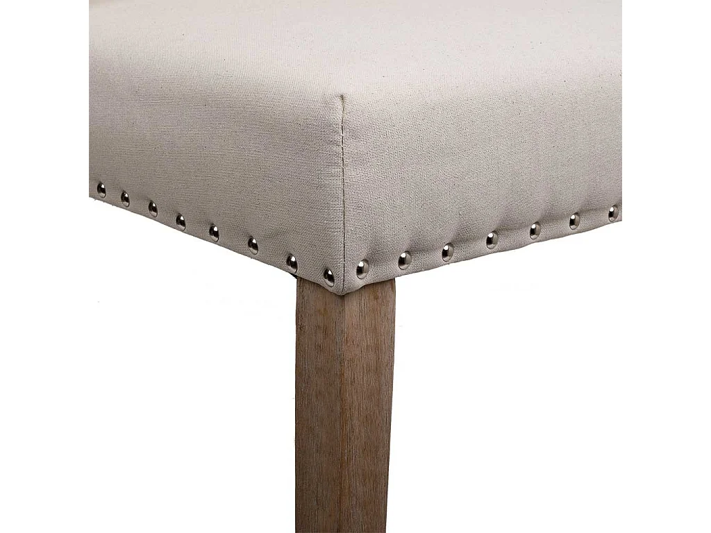 Sedia in legno imbottita panna 53x53x48/102h