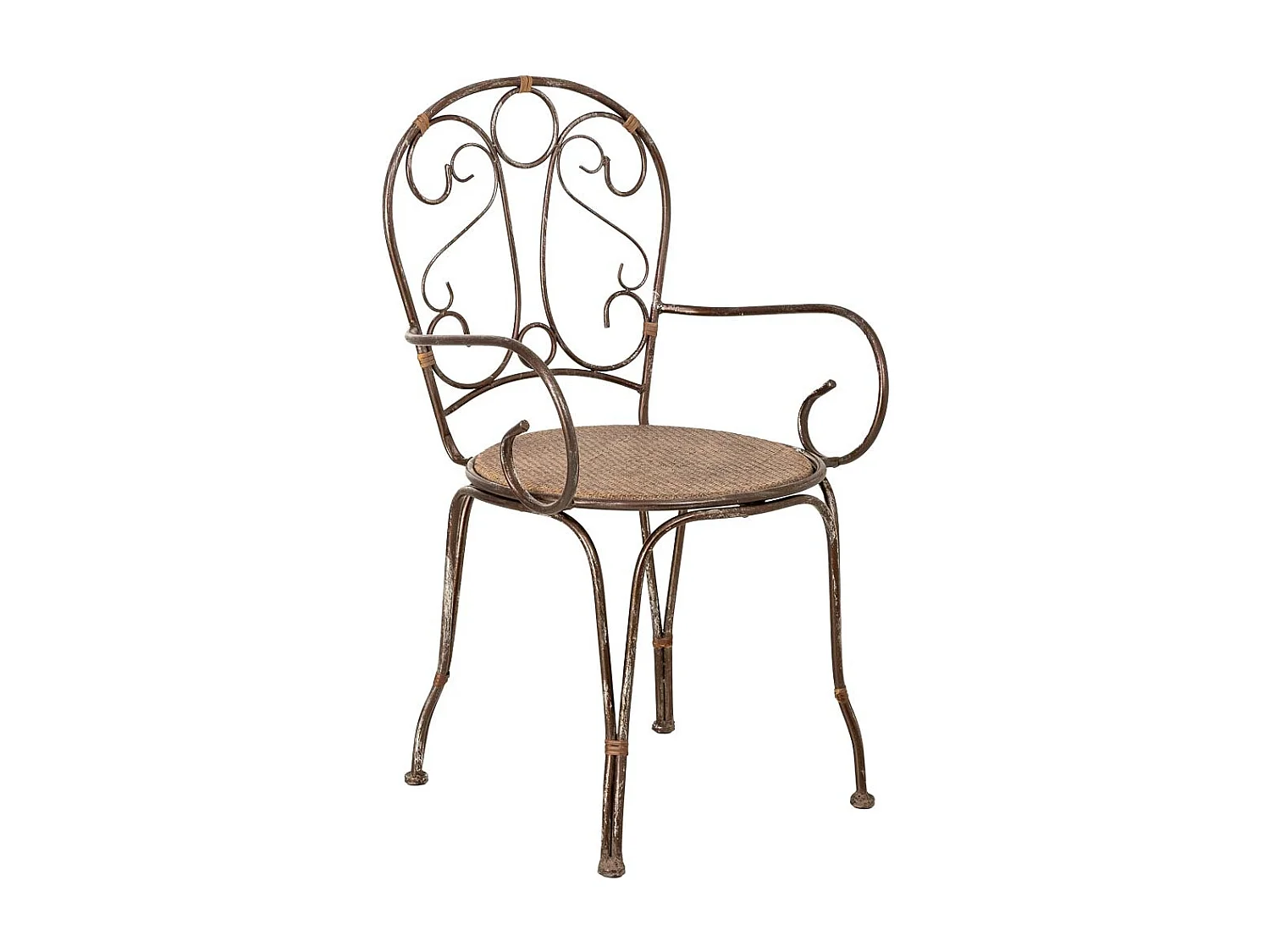 Chaise en métal 52,7x50,1x45/92,7h cm