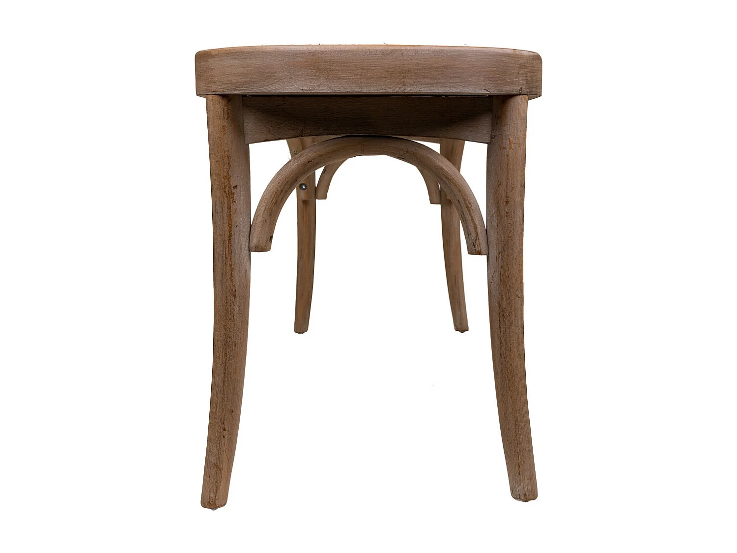 Banquette en bois avec grille marron 110x37x47