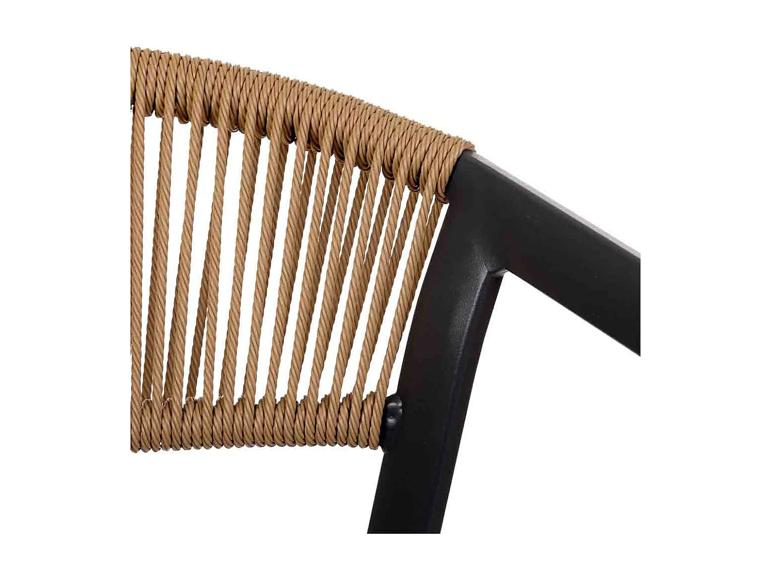 Silla de aluminio negro 57x62x78